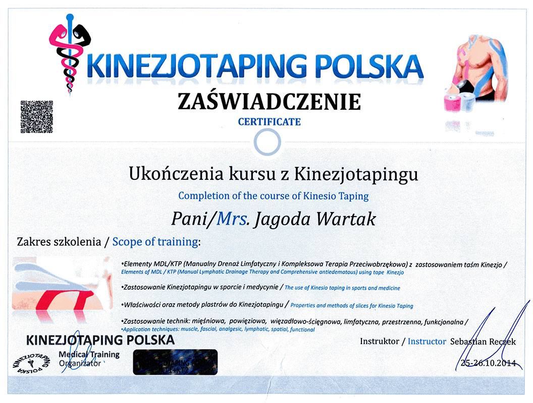 Dokument: Kurs kinezjotapingu